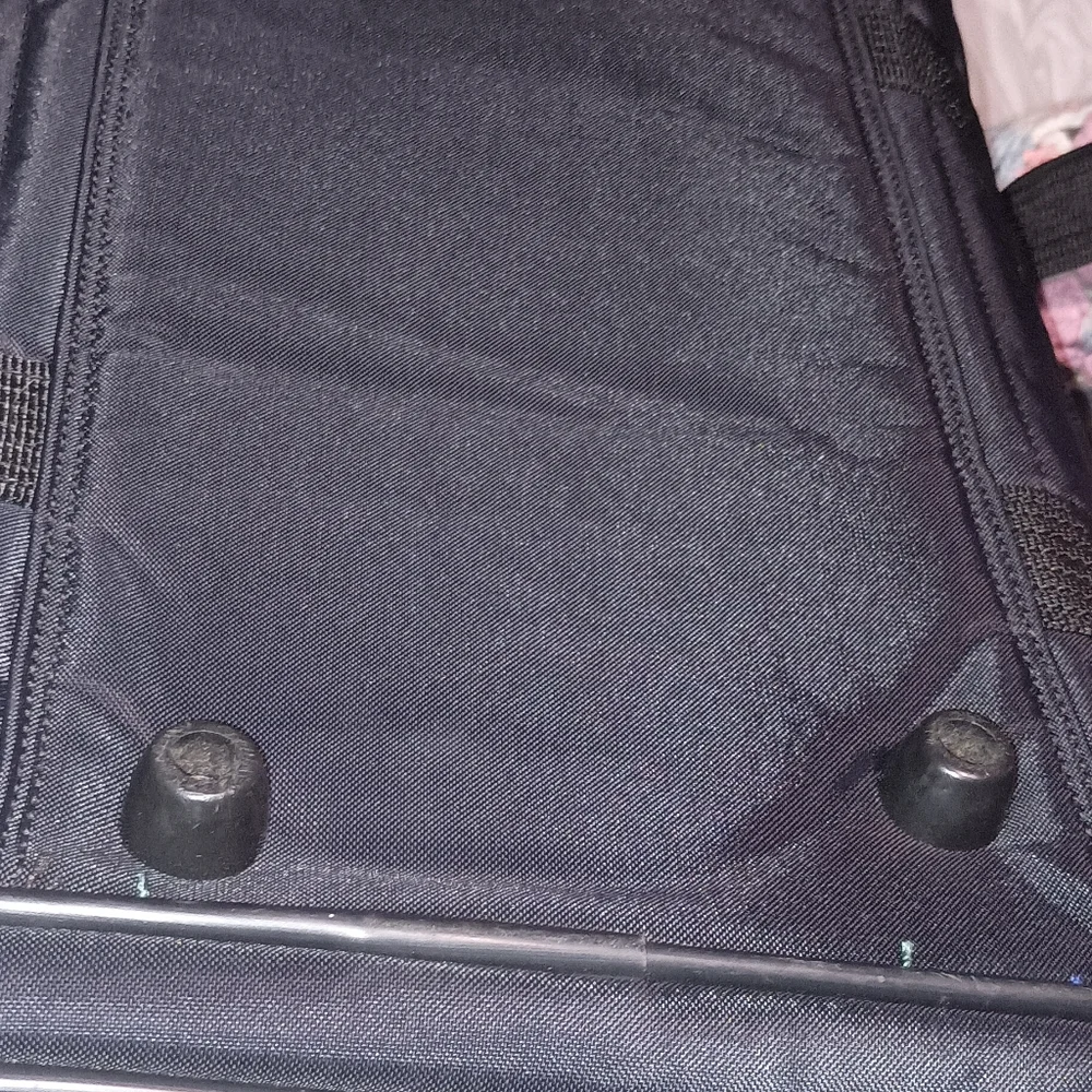 Sherpa Black Original Hard Frame Sherpa Bed Medium Pet Carrier Deluxe Travel Bag